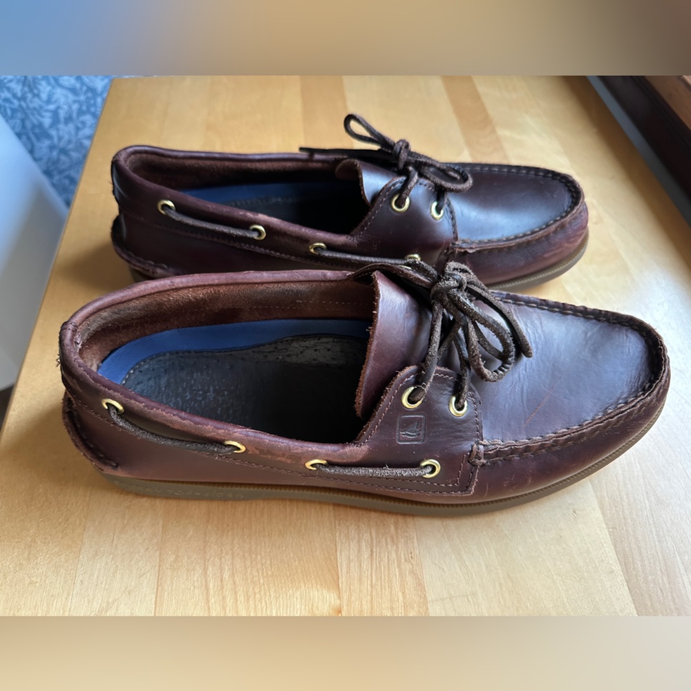 Classic Brown Leather Boat Shoes